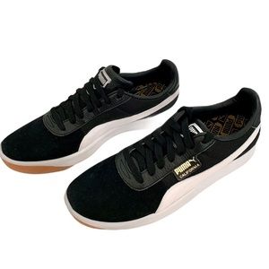 Puma men’s California casual Black Suede Low Too